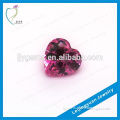 Wholesale Heart Shape Synthetic Pink Rough Diamond